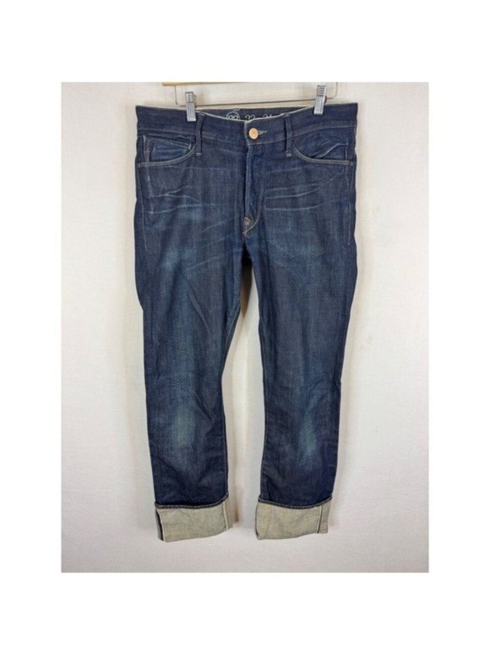 Earnest Sewn Fulton No. 53 Patriot Selvedge Jeans Mens 32x36 Indigo Made in USA